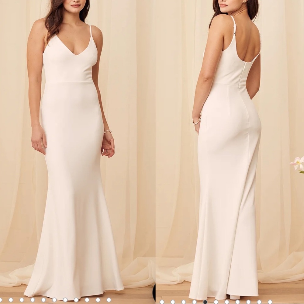 Lulus Infinite Glory White Maxi Dress - NWT Size S